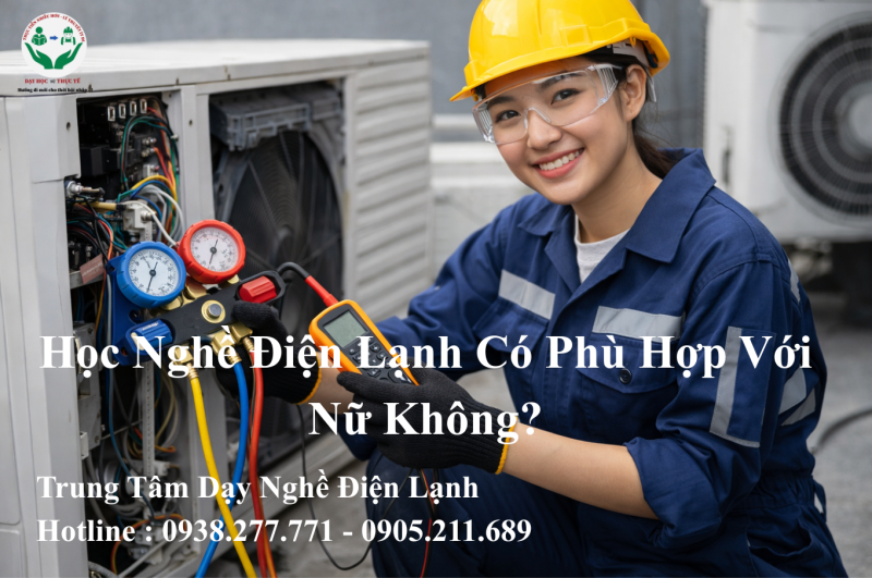 NỮ HỌC NGHỀ ĐIỆN LẠNH CÓ ĐƯỢC KHÔNG? SỰ THẬT ÍT NGƯỜI NÓI