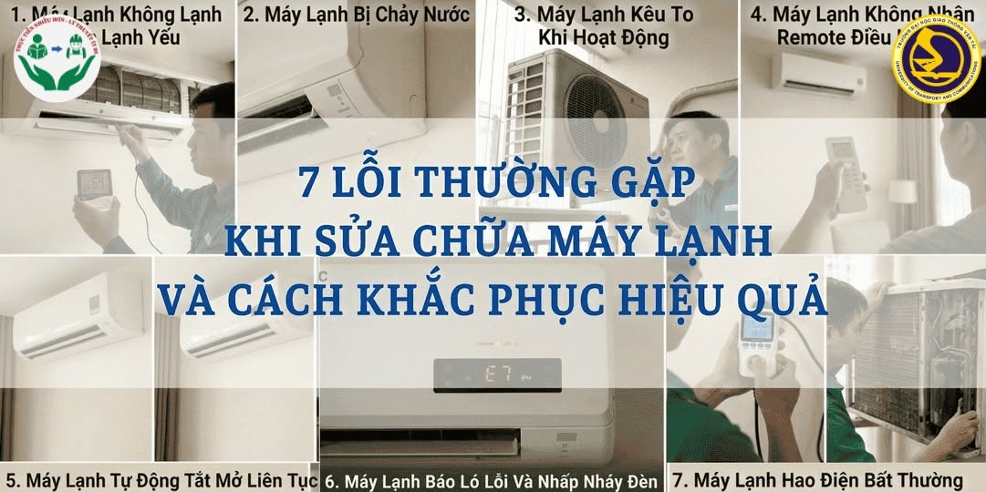 7 Lỗi Thường Gặp Khi Sửa Chữa Máy Lạnh Và Cách Khắc Phục Hiệu Quả