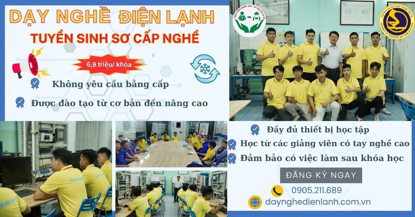 Sợ Thất Nghiệp? Học Nghề Điện Lạnh Hỗ Trợ Việc Làm Sau Khóa Học
