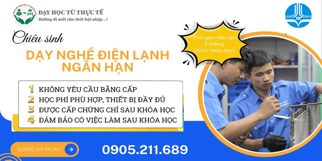 Tuyển Sinh Khóa Học Điện Lạnh Ngắn Hạn Uy Tín Tại TP.HCM
